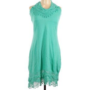 Milly Crochet Trim Dress Size L NWT